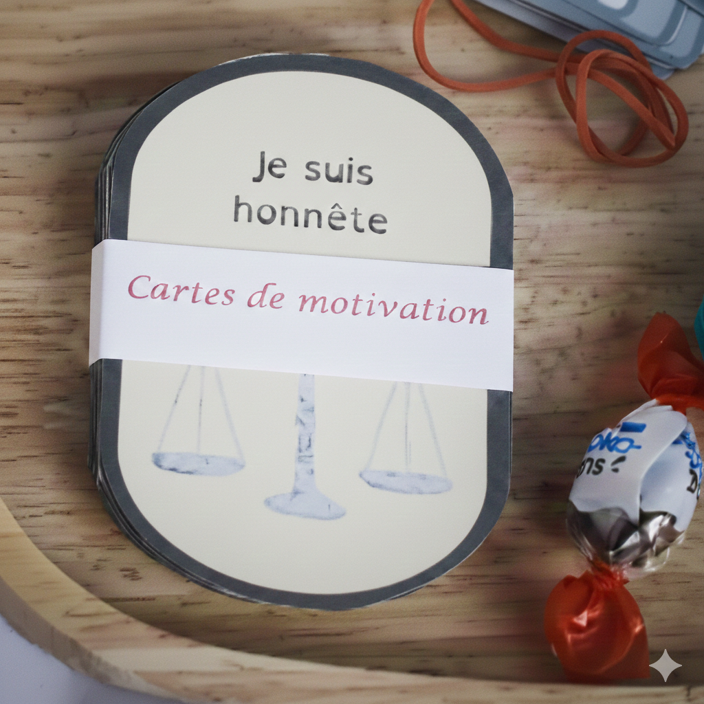 Cartes motivation phrases positives remotivation remédiation émotionnelle TDAH TSA Dys inclusion ULIS coin calme