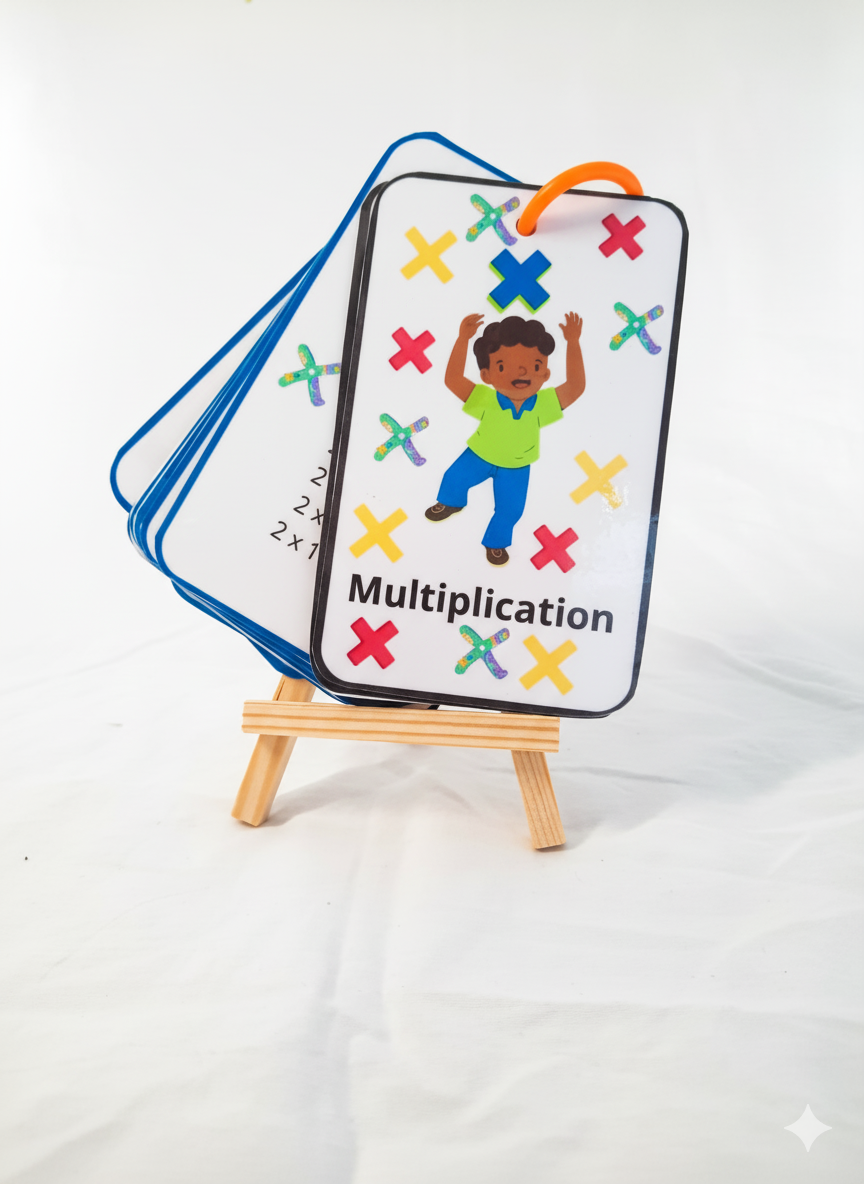 Trousseau de cartes pour les tables de multiplication
